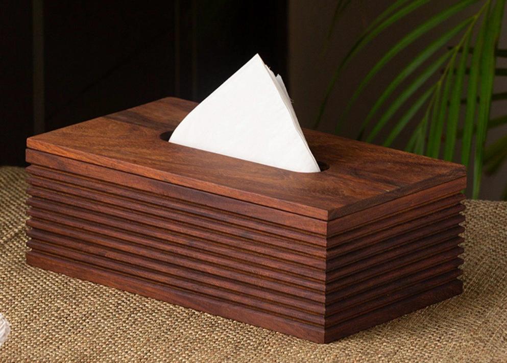 Wooden Resin Tissue Box